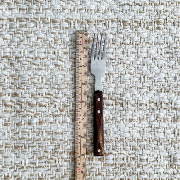 Vintage Wood‑Handle Flatware Set (6 Pc) Japan—Forks & Spoons - Picture 5 of 6